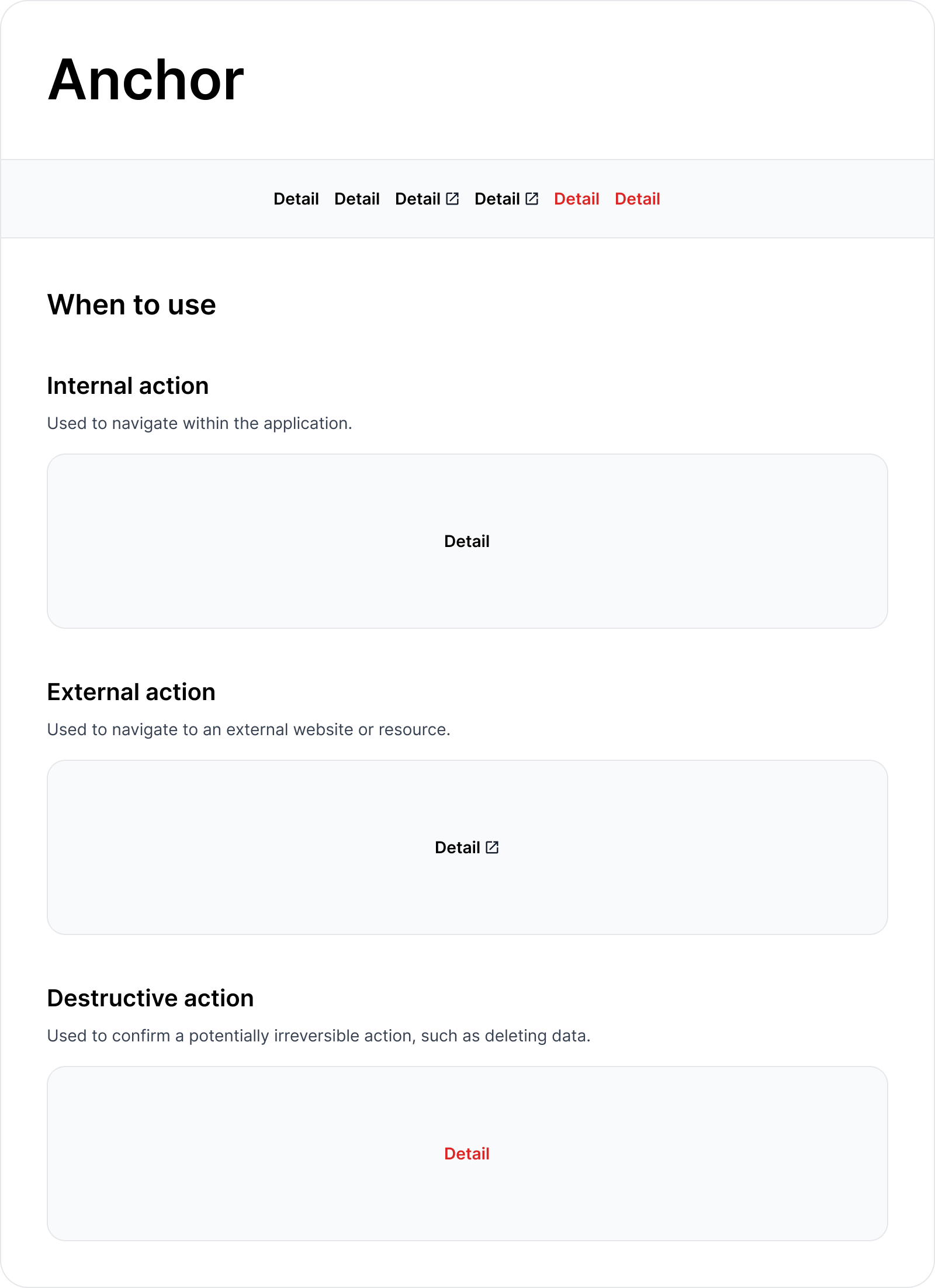 Anchor Component