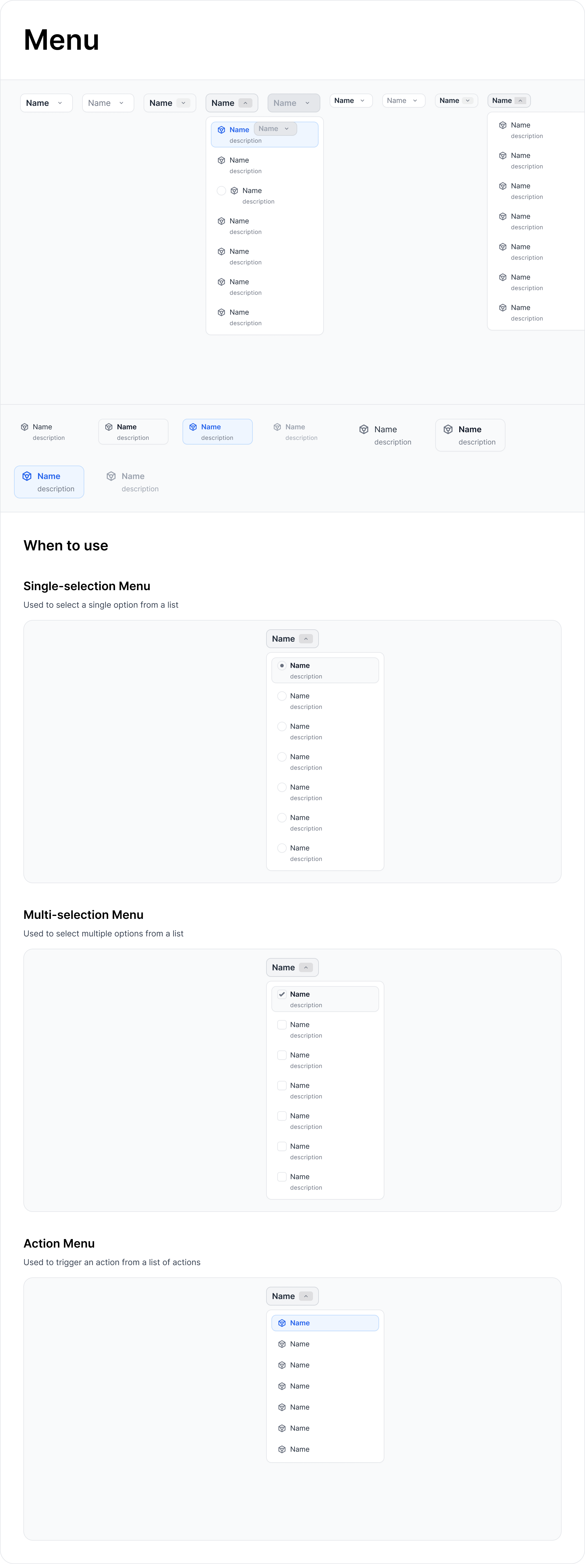 Menu Component