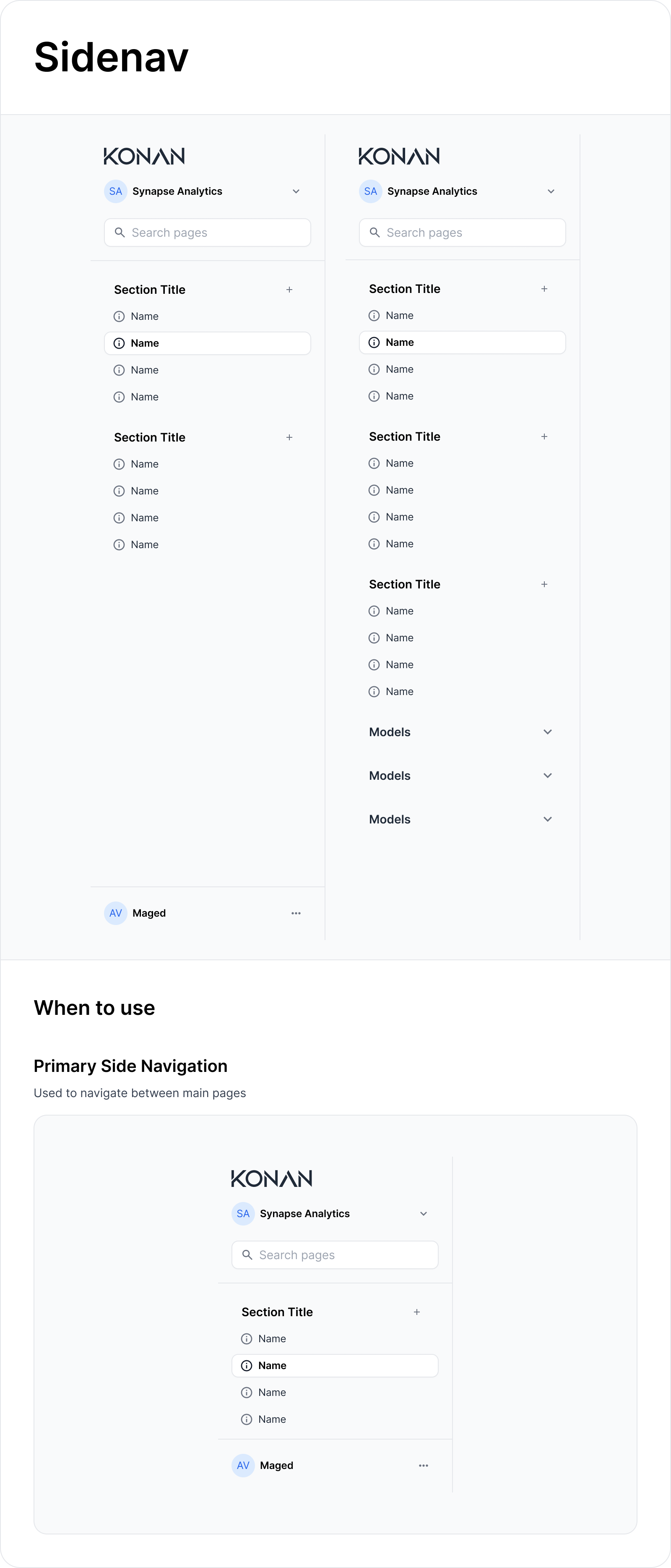Sidenav Component