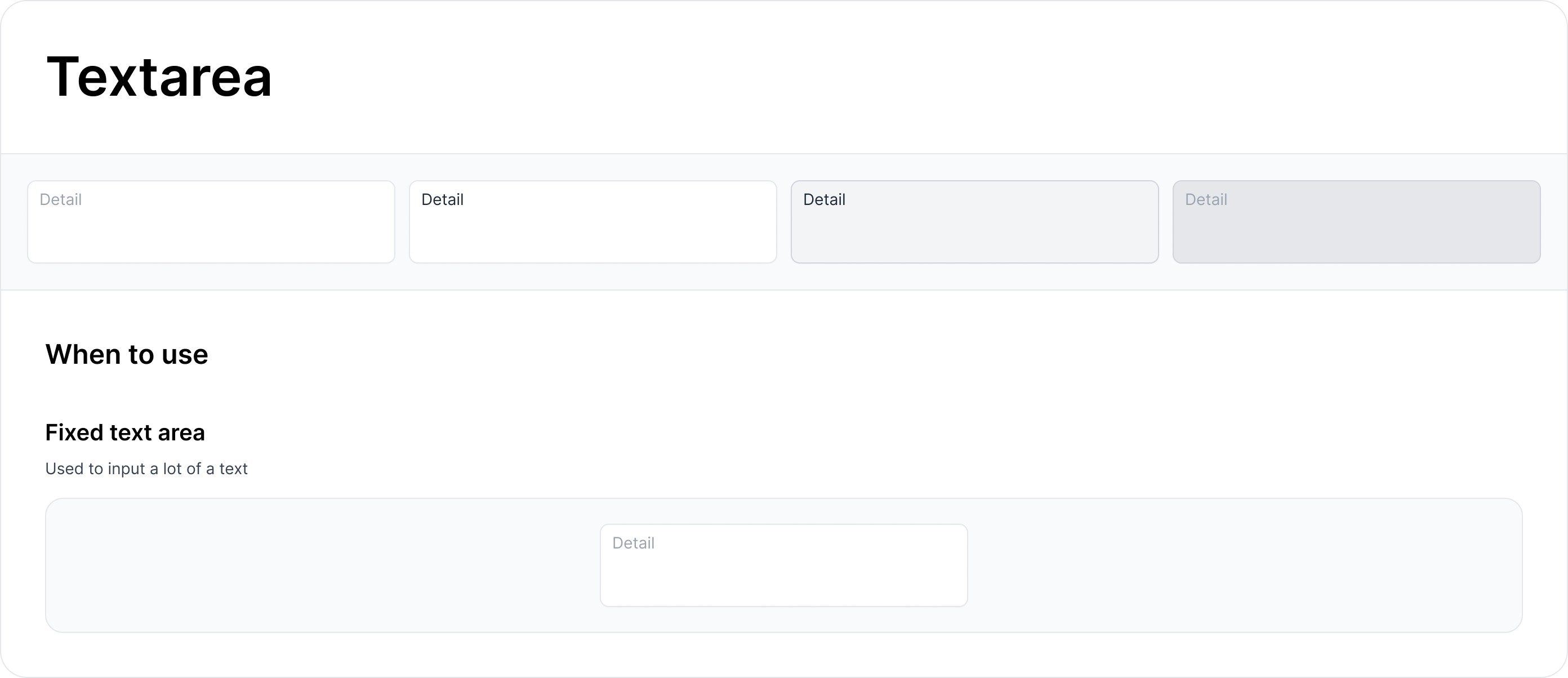 Textarea Component